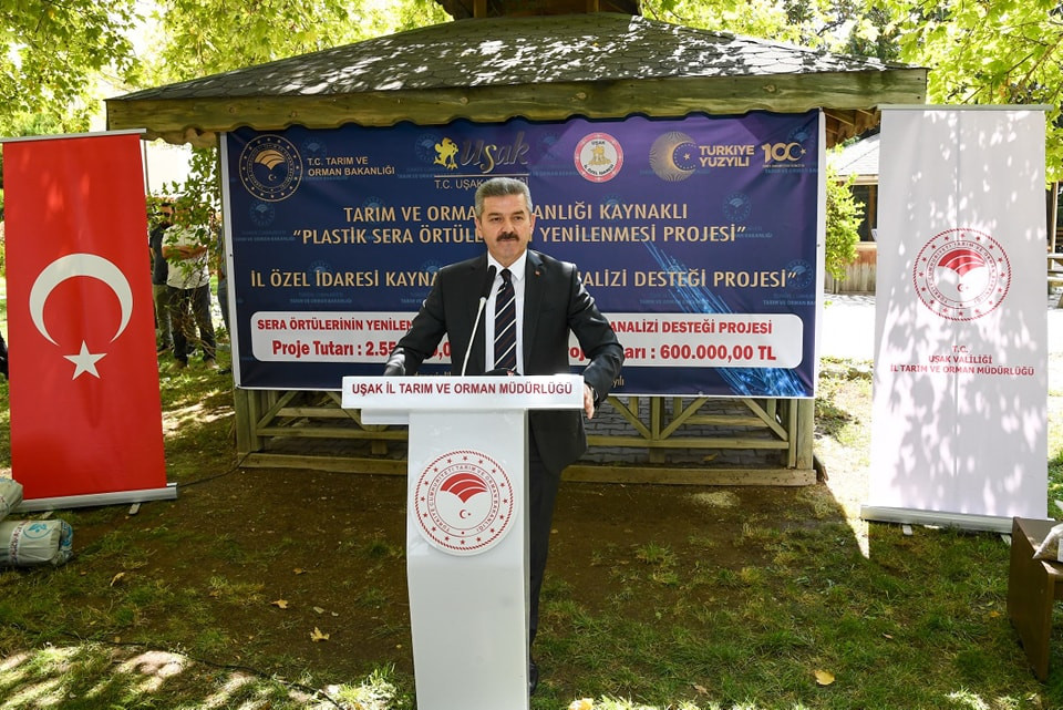 İlimizde 67 üreticiye 70 dekarlık sera örtüsü dağıtıldı