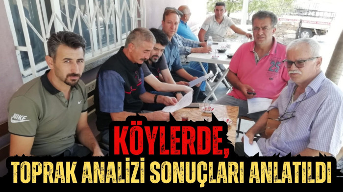 Köylerde, Toprak Analizi Sonuçları Anlatıldı