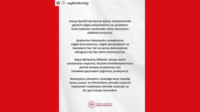 Sağlık Müdürlüğü, Sağlık Çalışanlarının Rehin alınmasını Kınadı